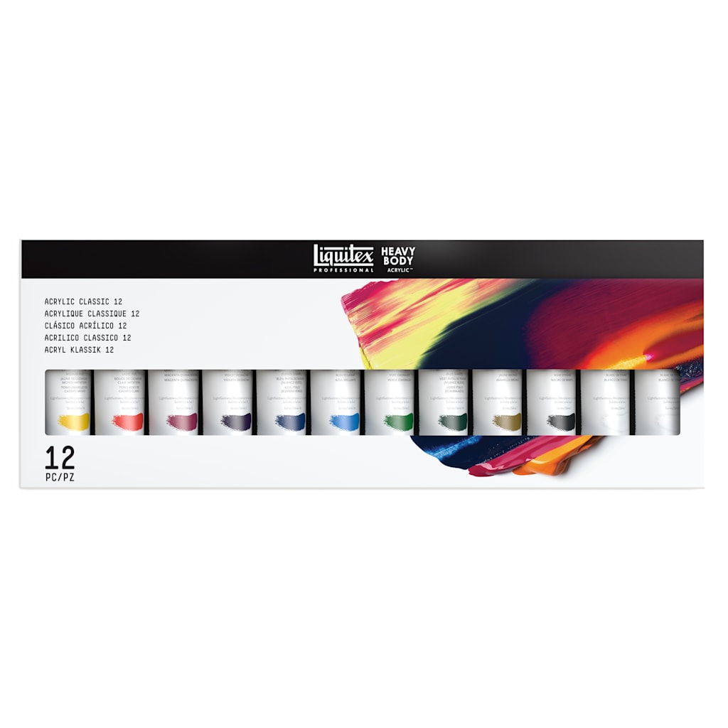 LIQUITEX CLASSIC COLOR SET 12 HEAVY BODY