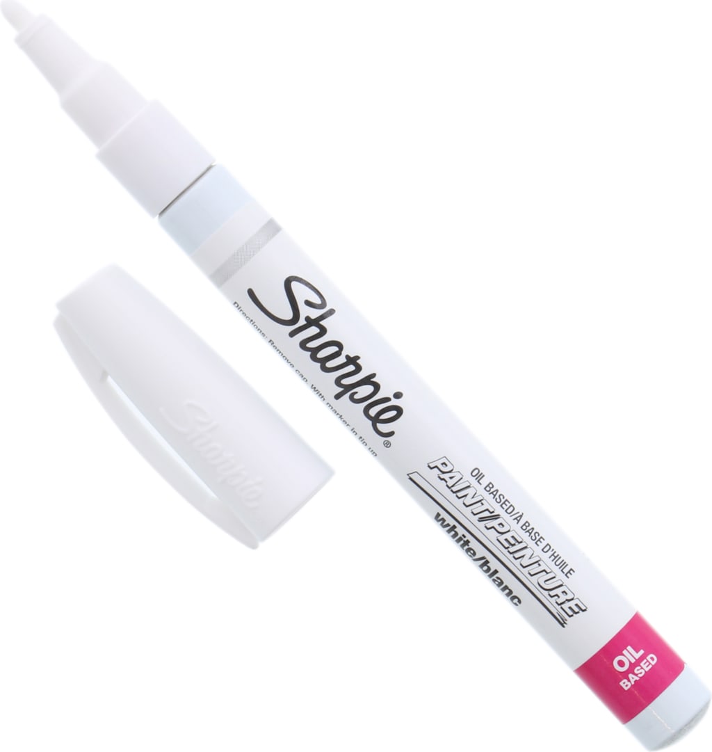 SHARPIE PAINT MARKER FINE WHITE