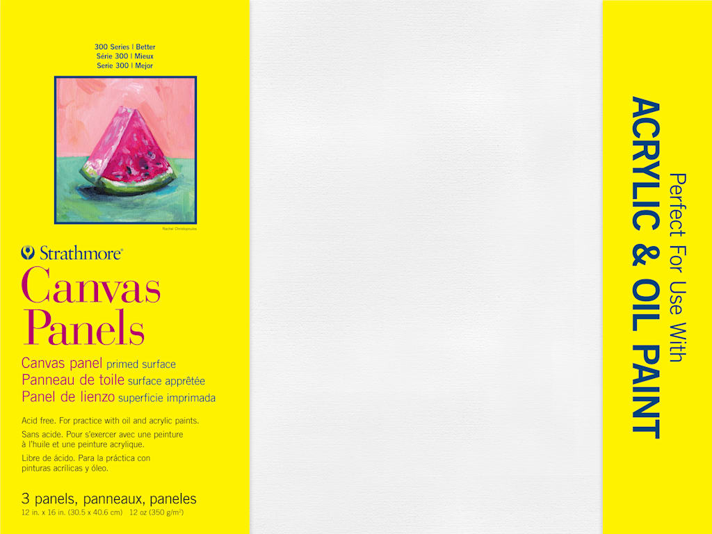 CANVAS PANEL 300 12X16 3 PACK