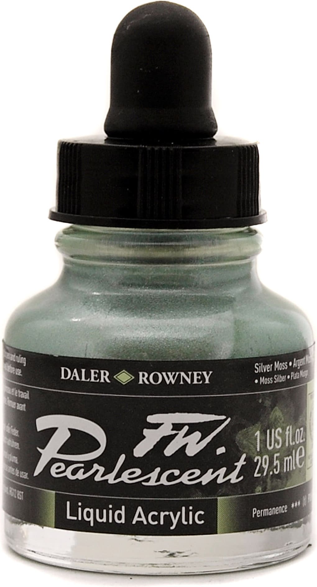 PEARLESCENT INK  1 OZ SILVER MOSS