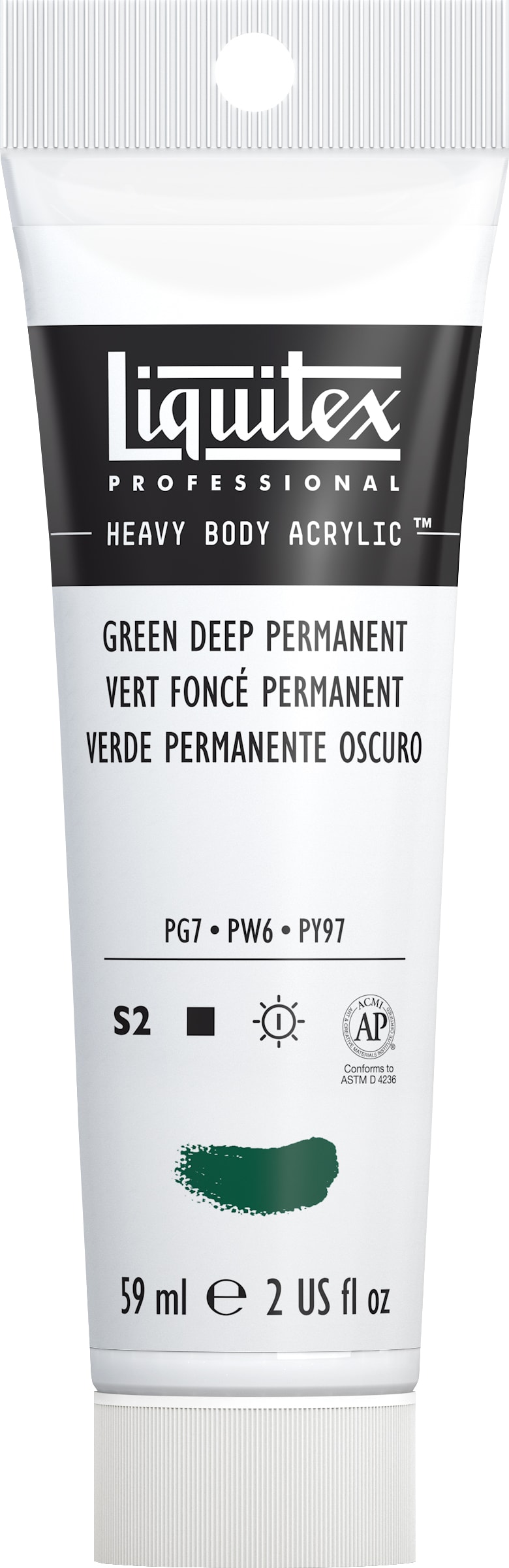 Heavy Body Acrylic 2oz Green Deep Permanent