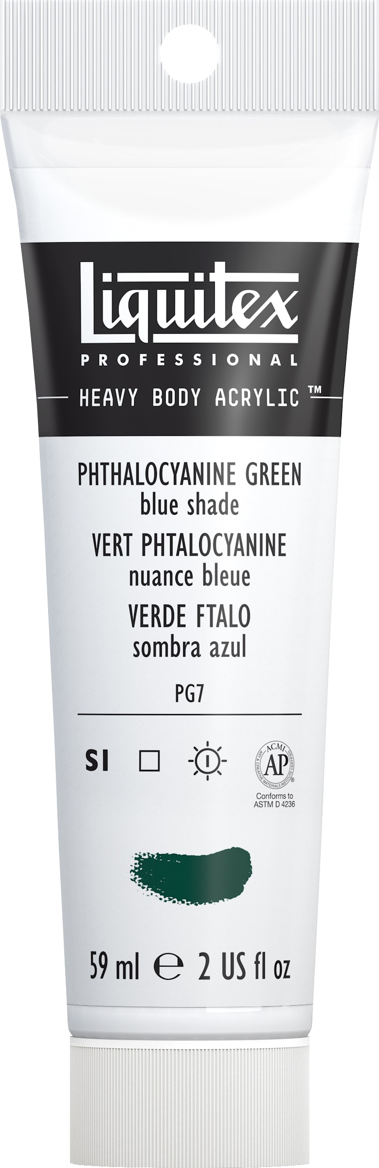 Heavy Body Acrylic 2oz Phthalo Green Blue Shade