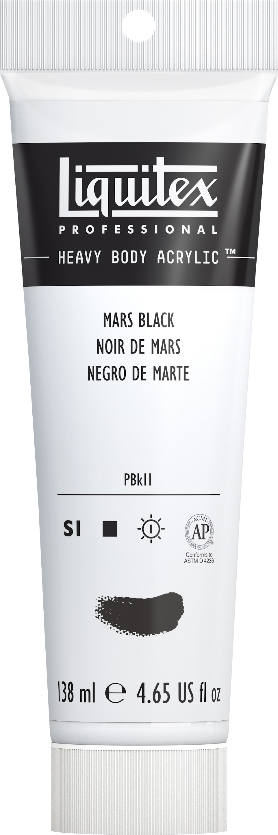 Heavy Body Acrylic 4.65oz Tube Mars Black