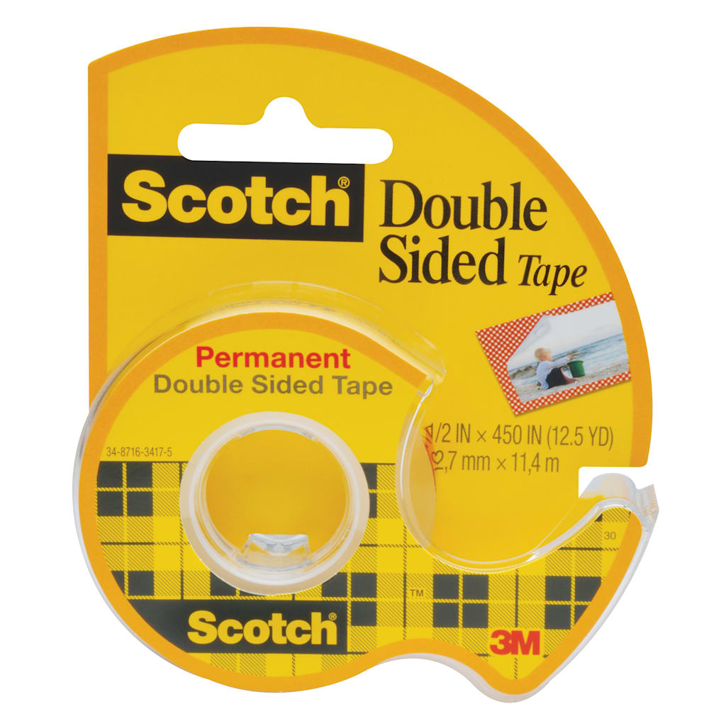 Tape 137 Double Coat W/Dispenser 1/2X45