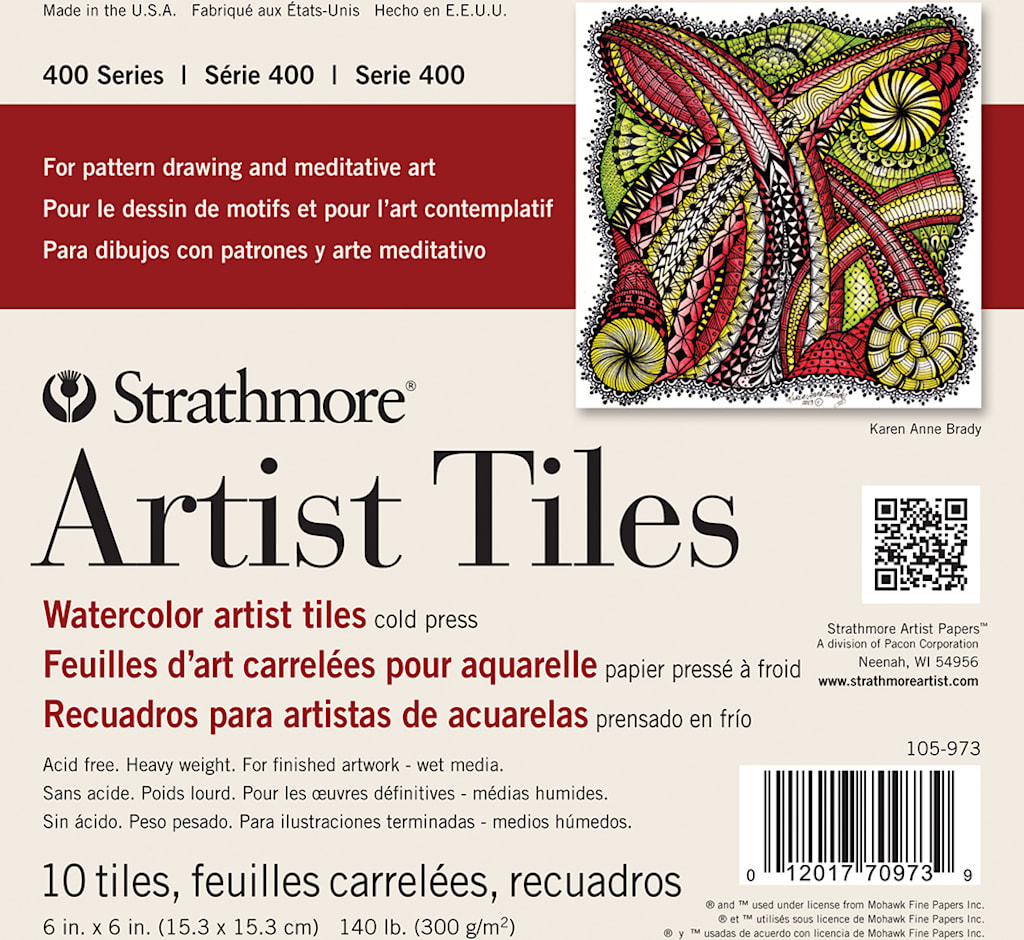 ARTIST TILES WATRCOLOR PAD 6X6 10 SHEETS