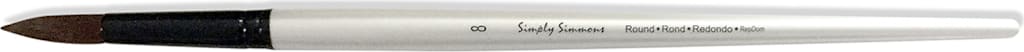 SIMPLY SIMMONS BRUSH EXTRA FIRM ROUND 8 LONG HANDLE