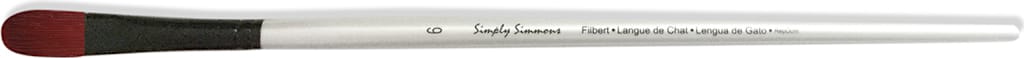 SIMPLY SIMMONS BRUSH EXTRA FIRM FILBERT 6 LONG HANDLE