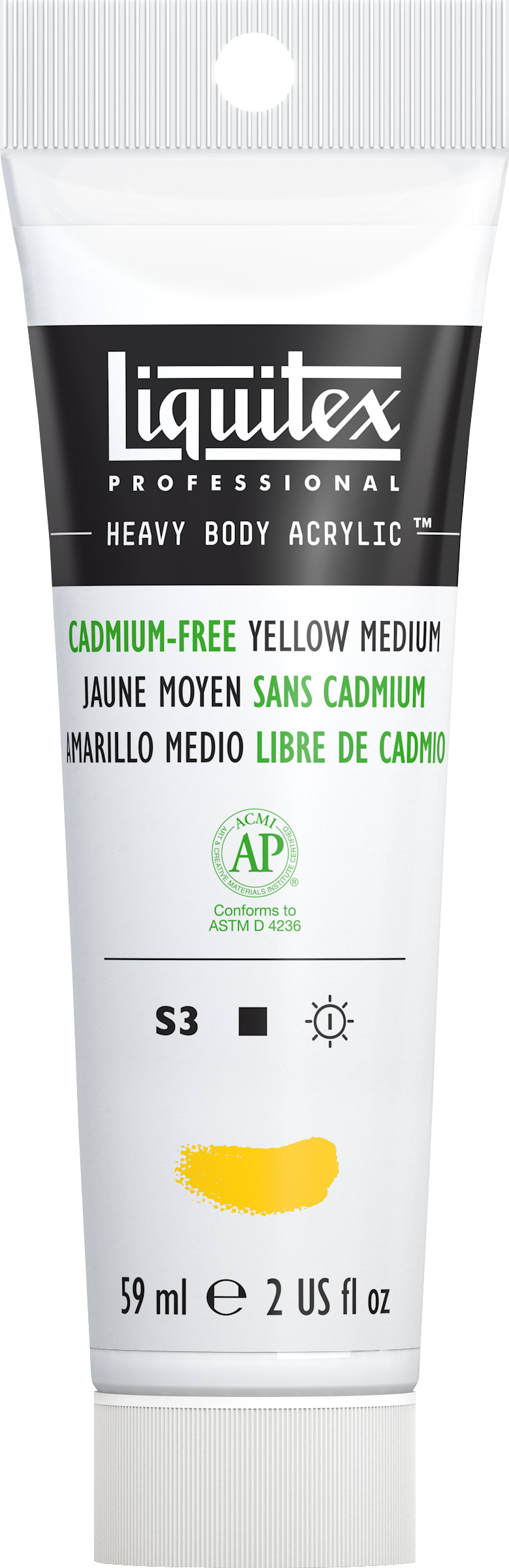 HB ACRY CAD FREE 59ML YLW MED