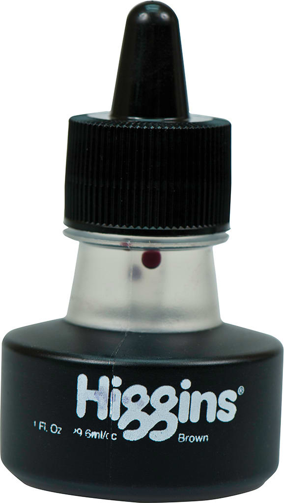 HIGGINS INK BROWN 1OZ