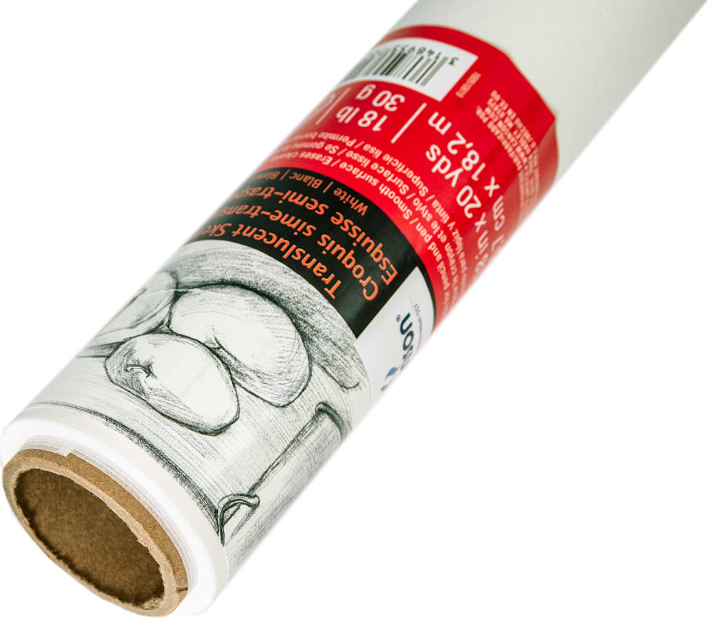 CANSON SKETCHING AND TRACING PAPER ROLL 18LB WHITE 18X20YD
