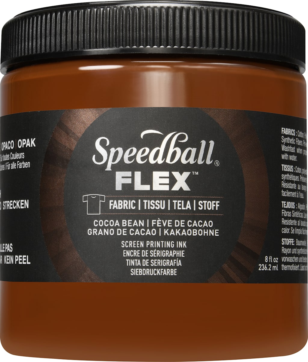 Flex Screen Printing Ink Fabric 8OZ Cocoa Bean