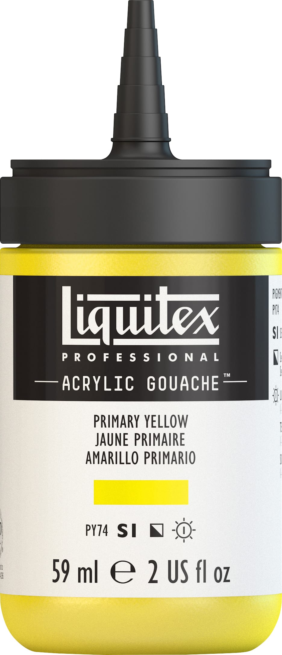ACRYLIC GOUACHE 59ML PRIMARY YELLOW