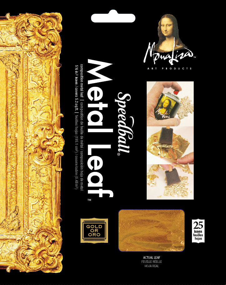 METAL LEAFING GOLD 5.5X5.5 25 SHEETS