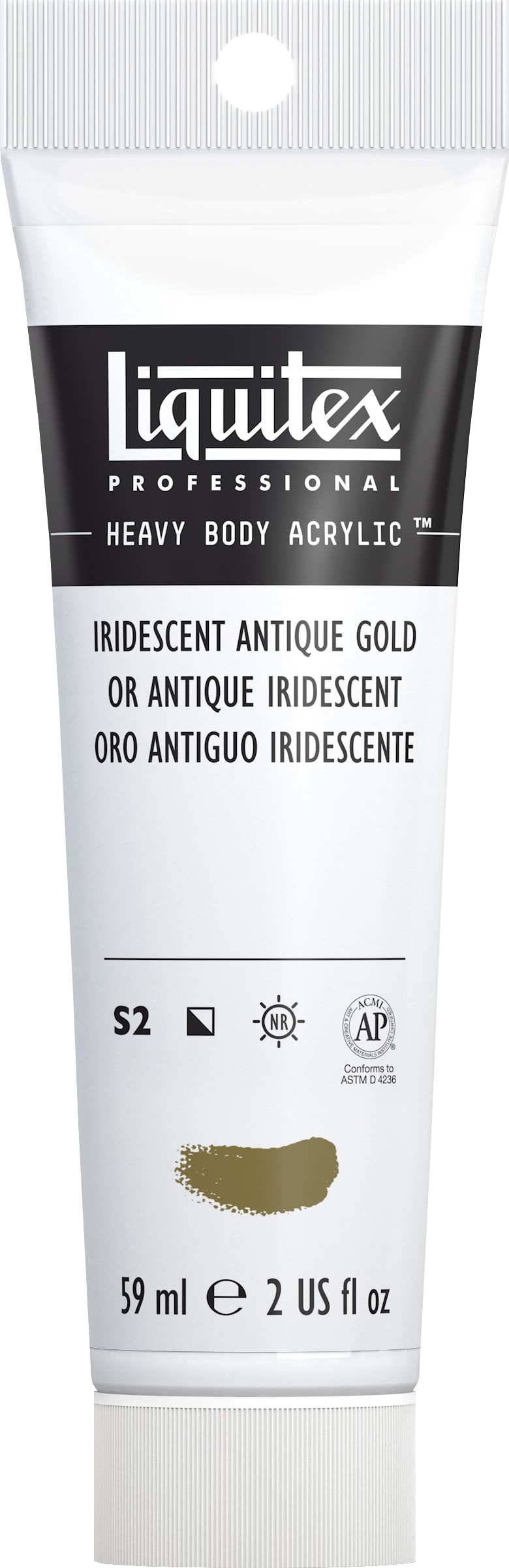 Heavy Body Acrylic 2oz Iridescent Antique Gold