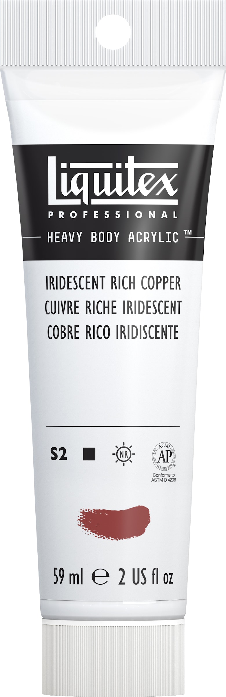 Heavy Body Acrylic 2oz Iridescent Rich Copper