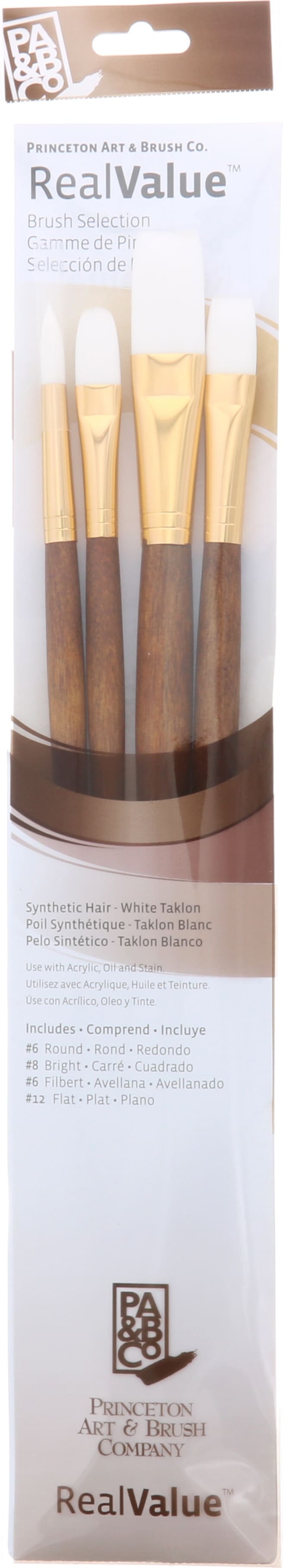 BRUSH WHITE TAKLON VALUE 4 PACK