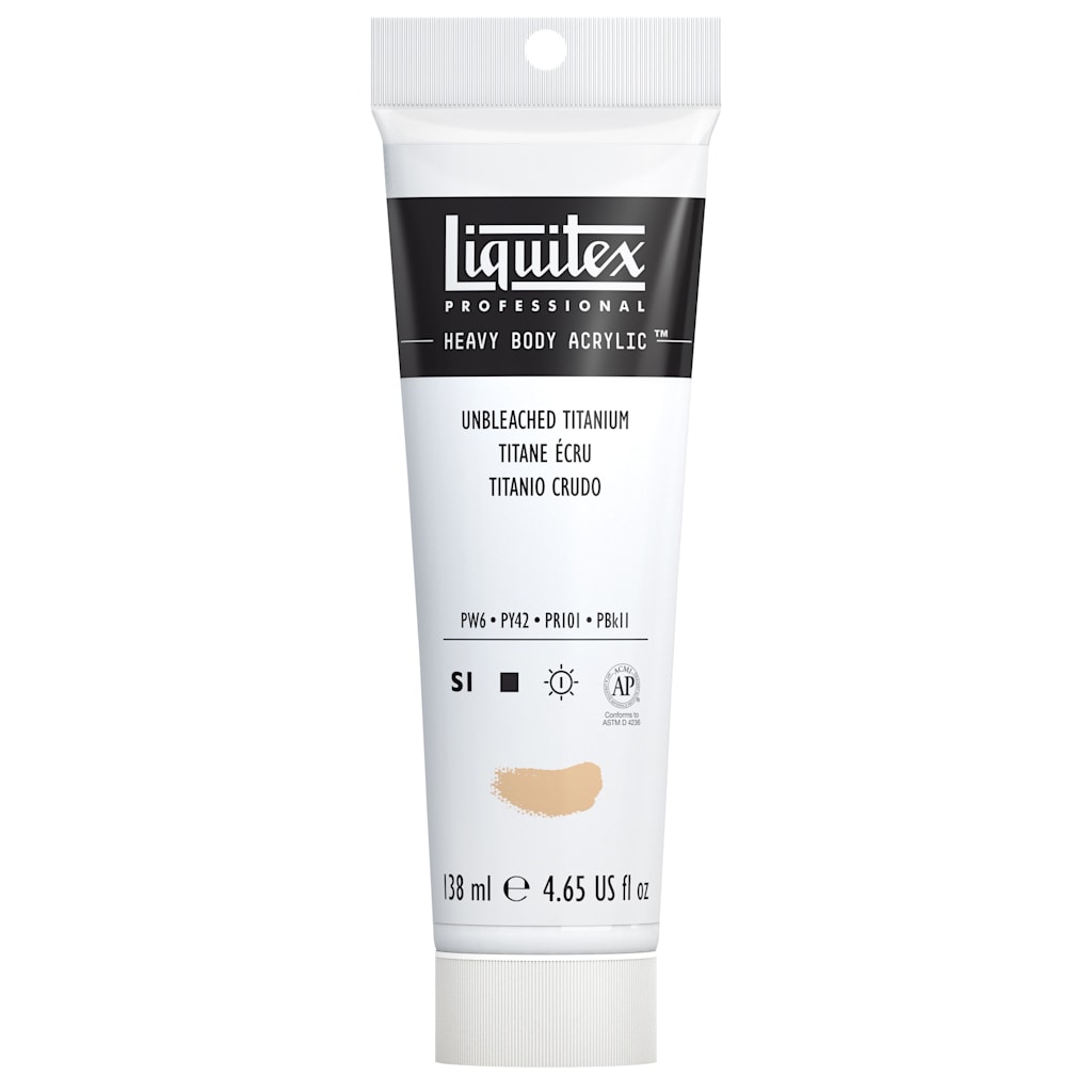 HEAVY BODY ACRYLIC 4.65OZ TUBE UNBLEACHED TITANIUM