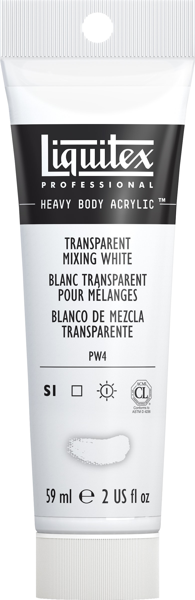Heavy Body Acrylic 2oz Transparent Mixing Wht