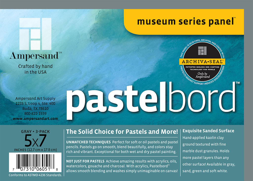 PASTELBORD GREY 1/8 INCH 5X7 3-PACK