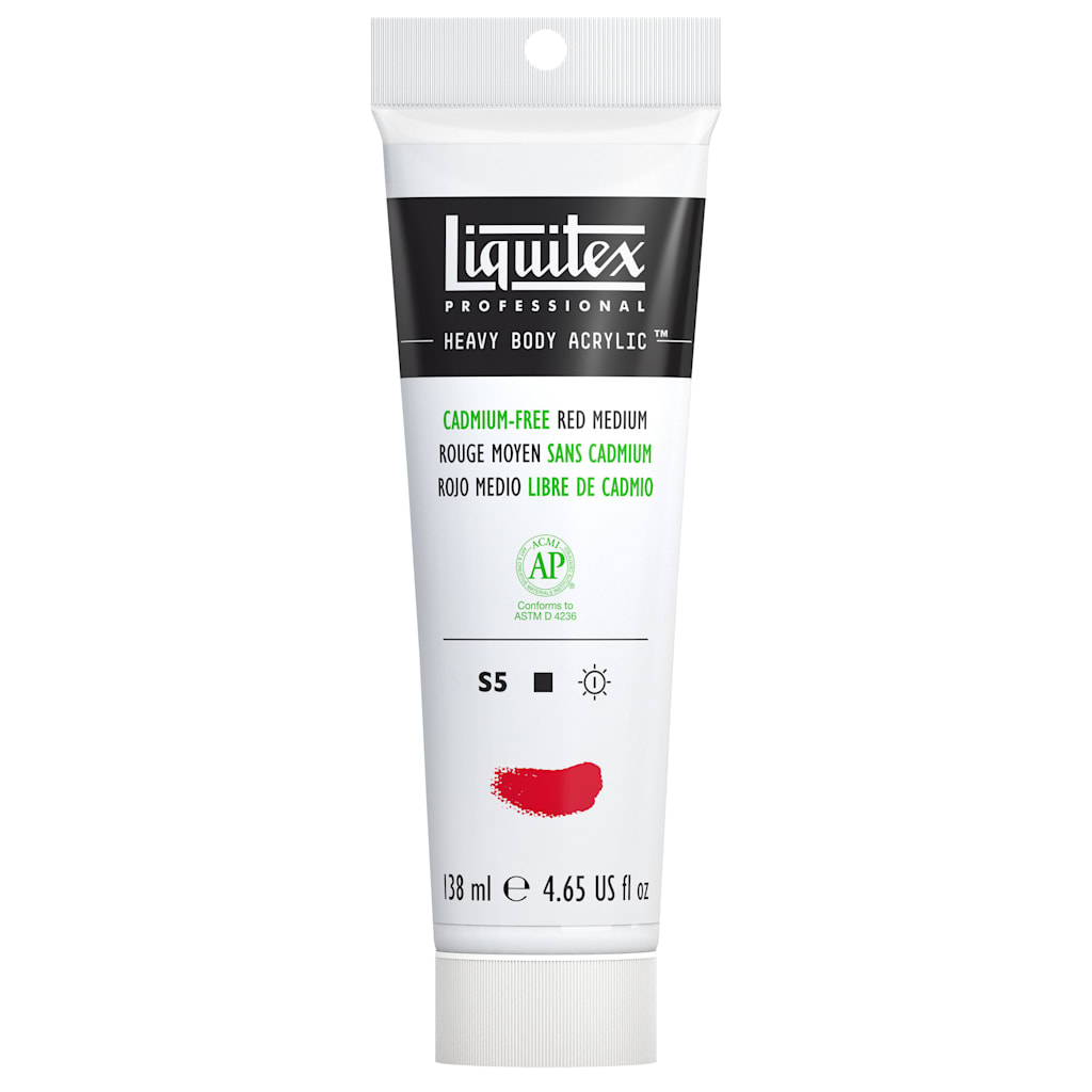HB ACRYLIC 4.65 OZ TUBE CADMIUM FREE RED MEDIUM
