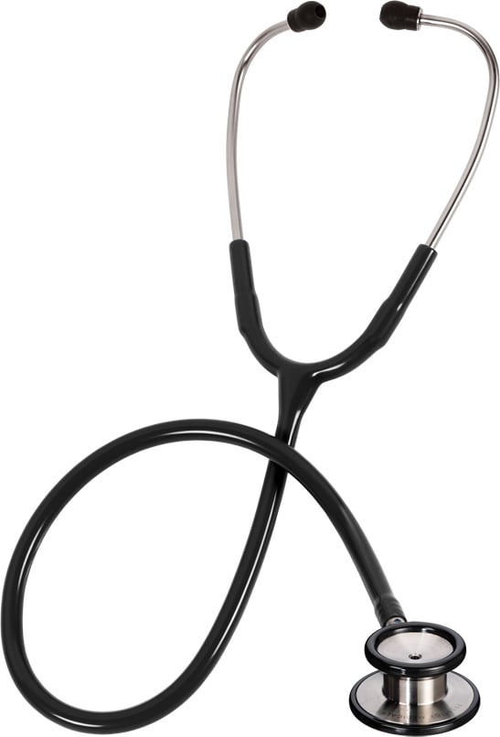 CLINICAL I STETHOSCOPE IN 2 PIECE BOX-BLACK