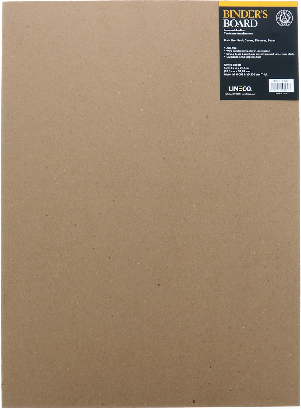DAVEY BOARD 80PT 15X20 4SHEET/PACK