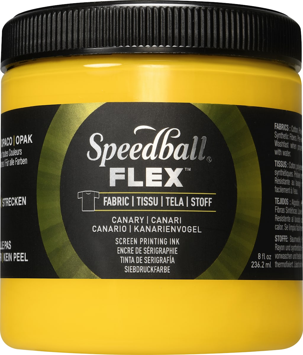 Flex Screen Printing Ink Fabric 8OZ Canary