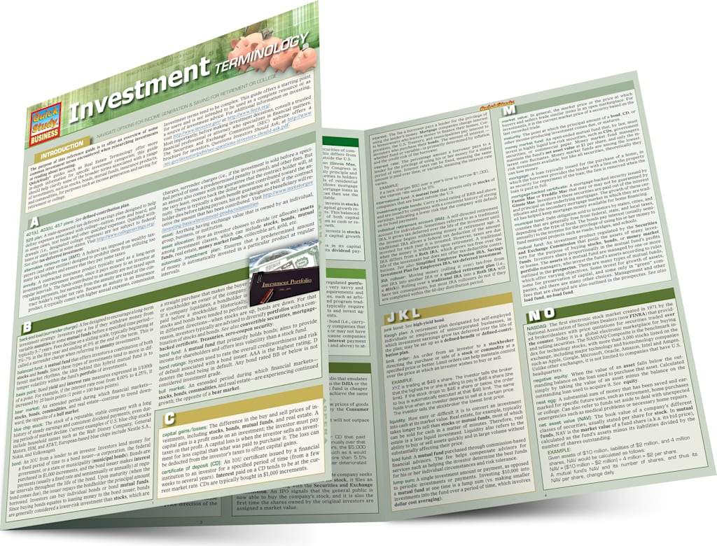 INVESTMENT TERMINOLOGY