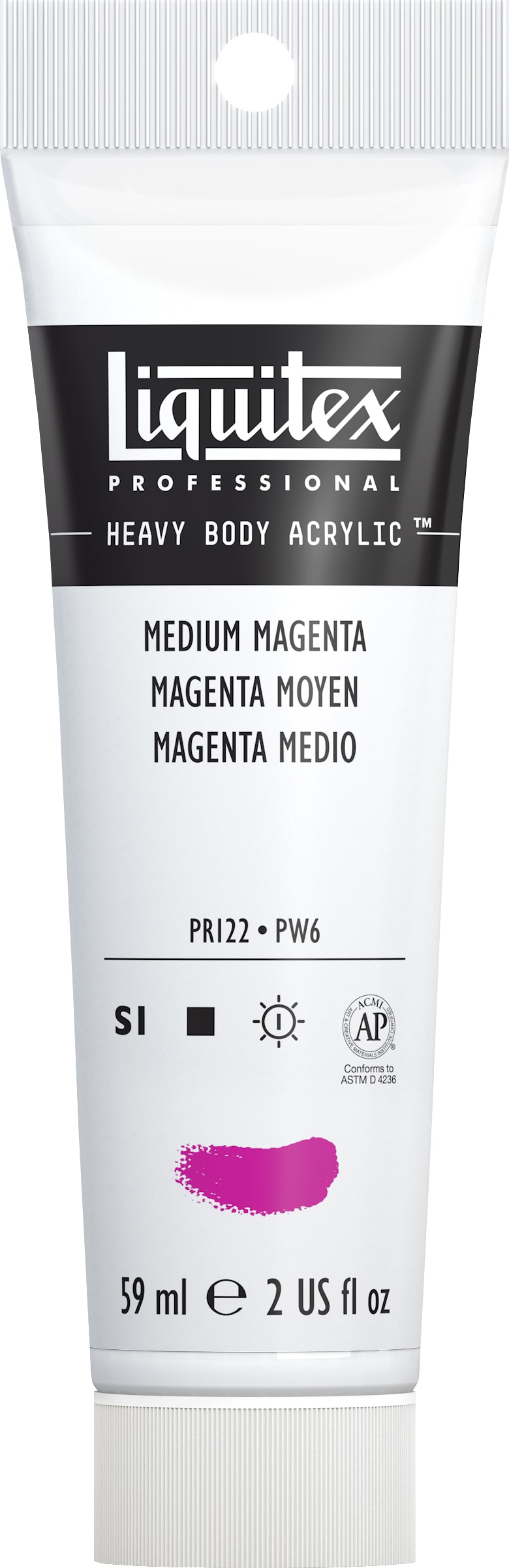 Heavy Body Acrylic 2oz Medium Magenta