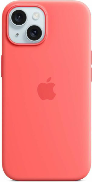 iPhone 15 Silicone Case with MagSafe - Guava