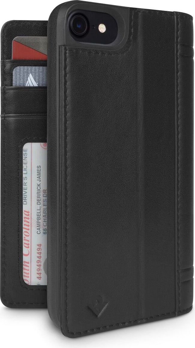 Journal Wallet Case For iPhone 7 Black - ONLINE ONLY