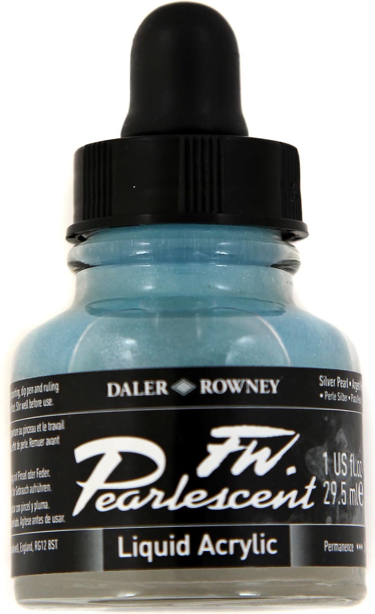 PEARLESCENT INK  1 OZ SILVER PEARL