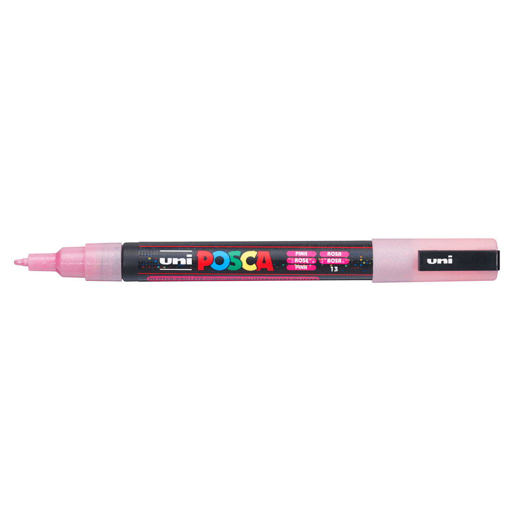 Posca Paint Marker PC-3M Fine Glitter Pink