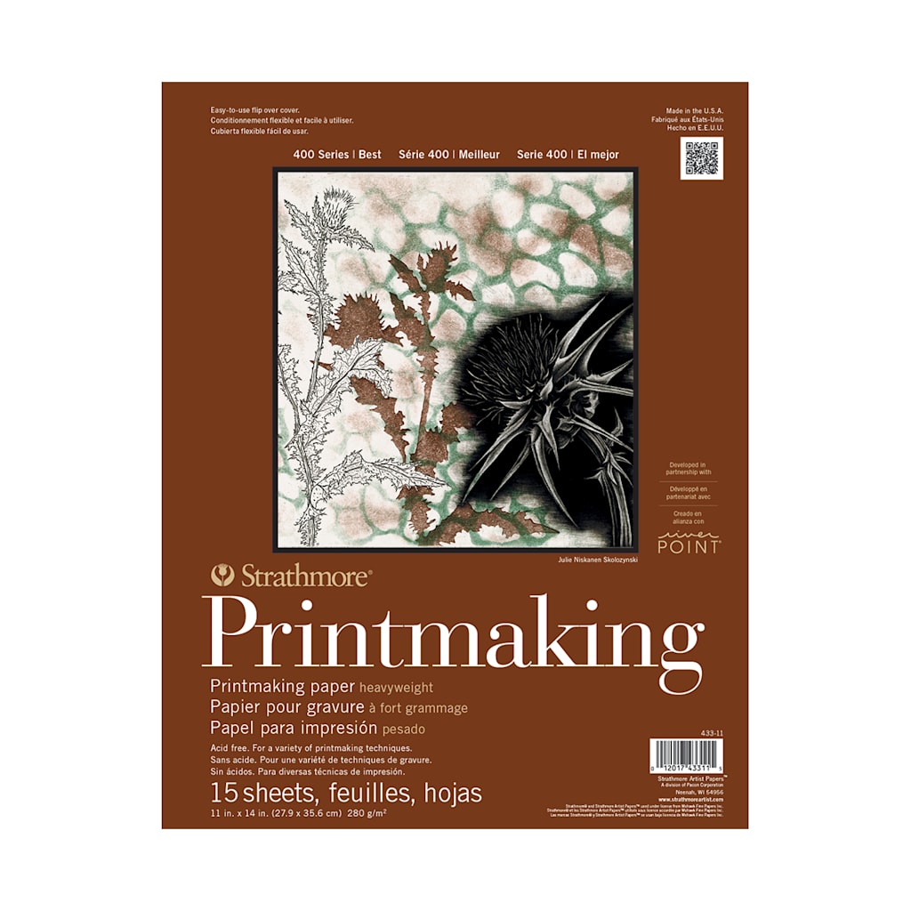 PRINTMAKING 400 HEAVY WEIGHT PAD 11X14 15 SHEETS