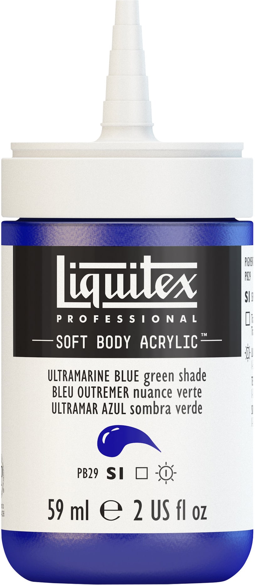 PROFESSIONAL SOFT BODY ACRYLIC 59ML ULTRAMARINE BLUE GREEN