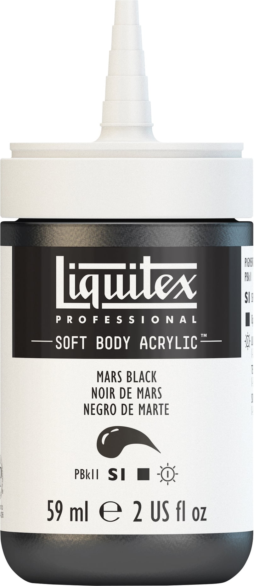 PROFESSIONAL SOFT BODY ACRYLIC 59ML MARS BLACK
