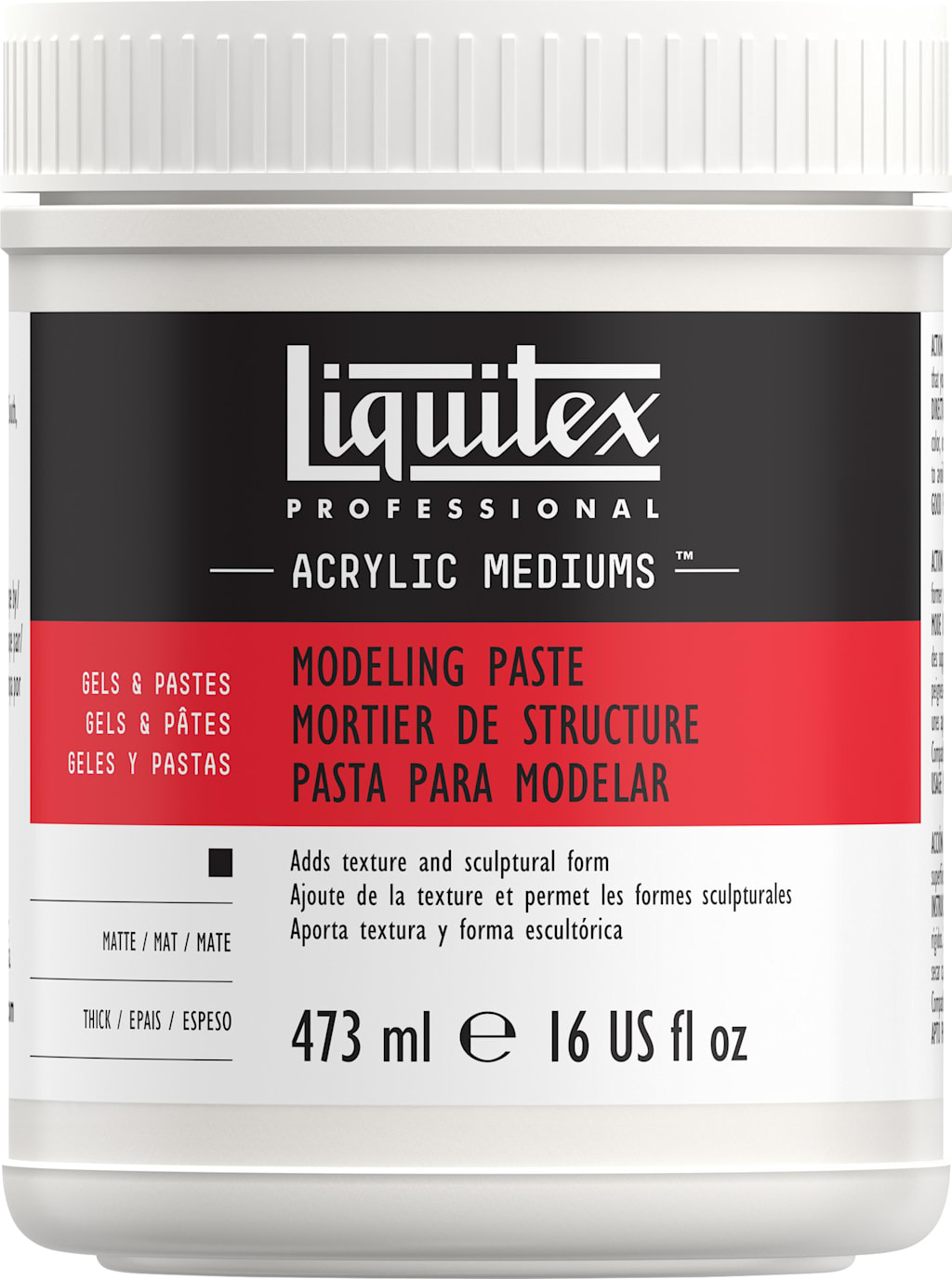 LIQUITEX MODELING PASTE 16OZ JAR
