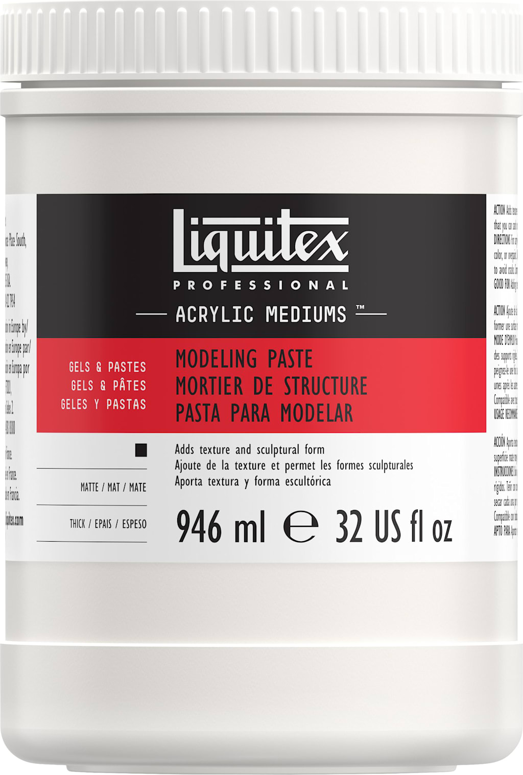 LIQUITEX MODELING PASTE 32OZ JAR