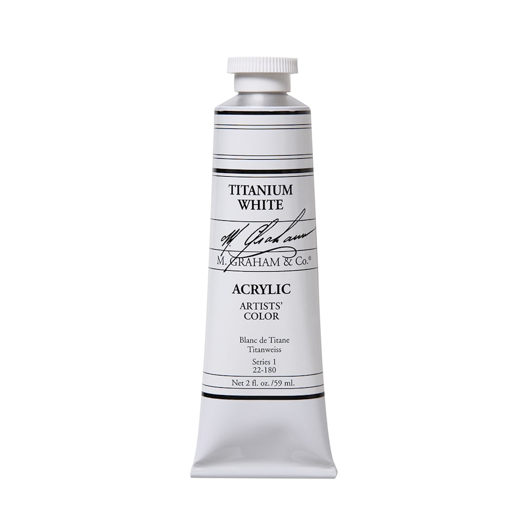 M. Graham Titanium White 2 fluid ounces (60 ml) Artists Acrylic