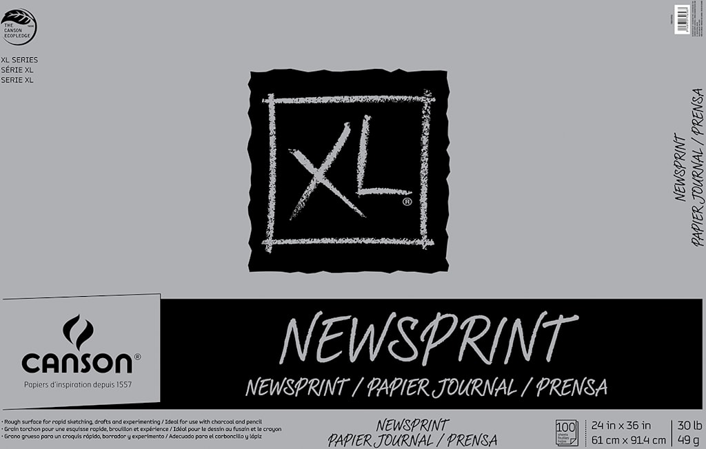 NEWSPRINT PAD ROUGH 24x36 100 SHEETS