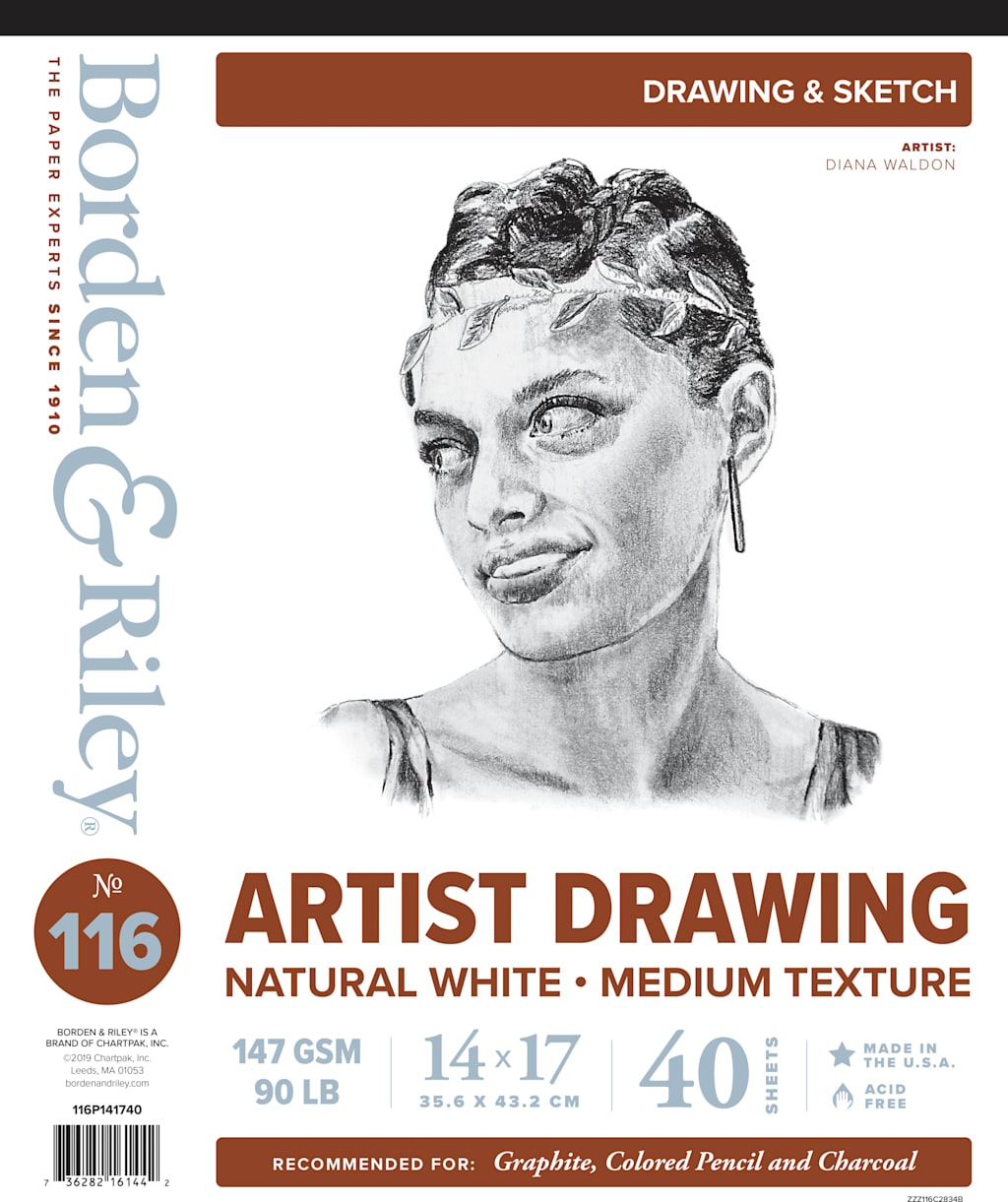 SKETCH VELLUM PAD 14X17 40 SHEETS
