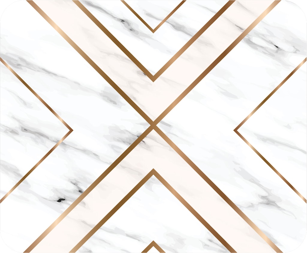 OTM BLK MOUSE PAD MARBLE GLD