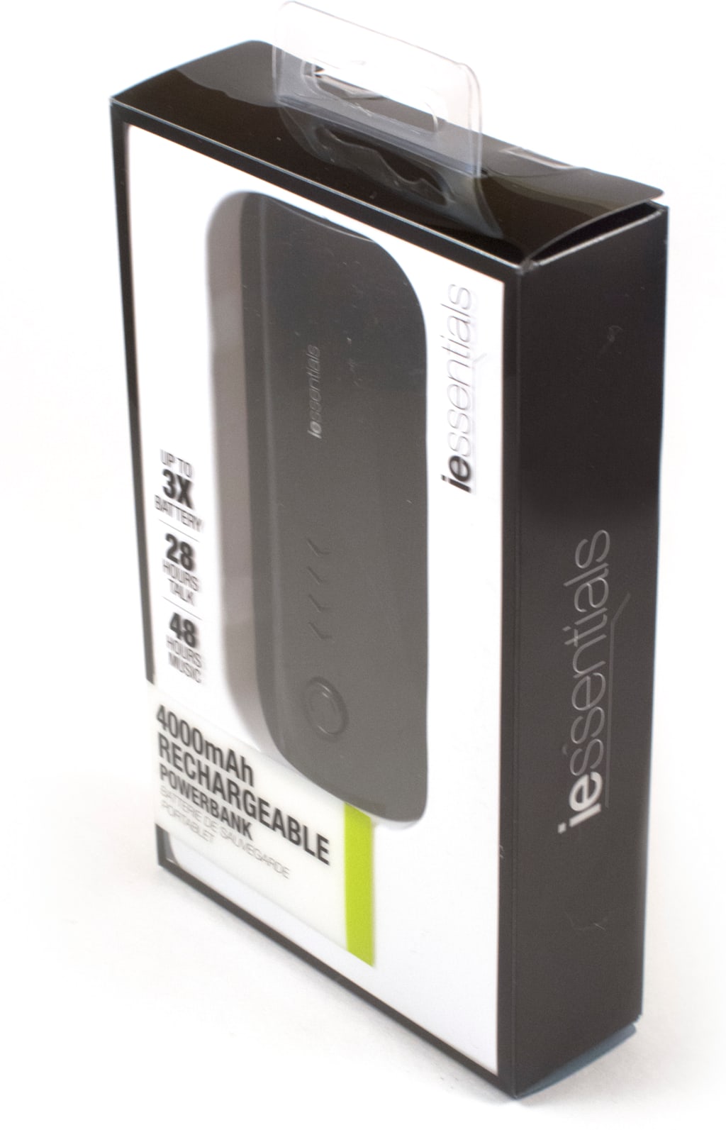 4,000mha Power Bank - Black