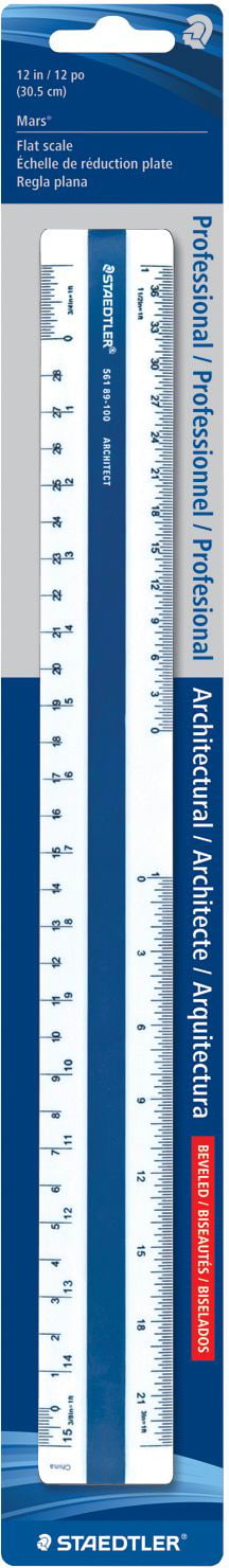 12IN FLAT ARCHITECTURAL SCALE