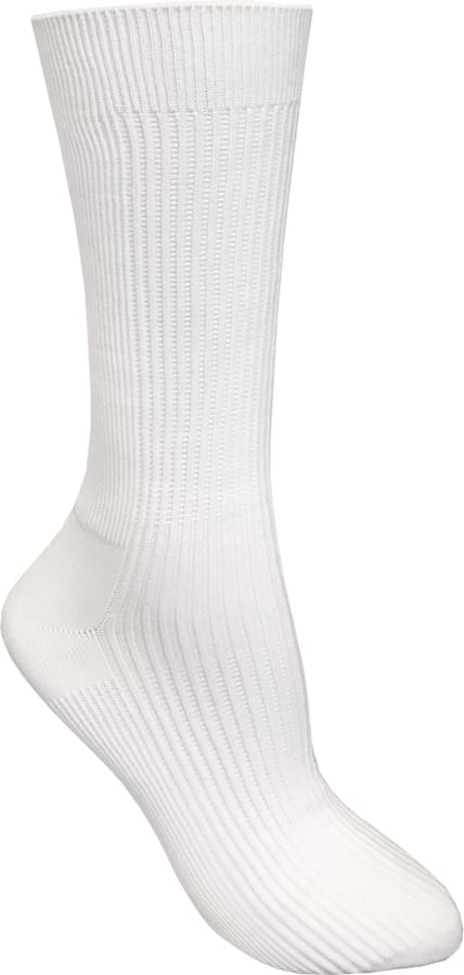 9IN STANDARD COMPRESSION SOCK-WHITE