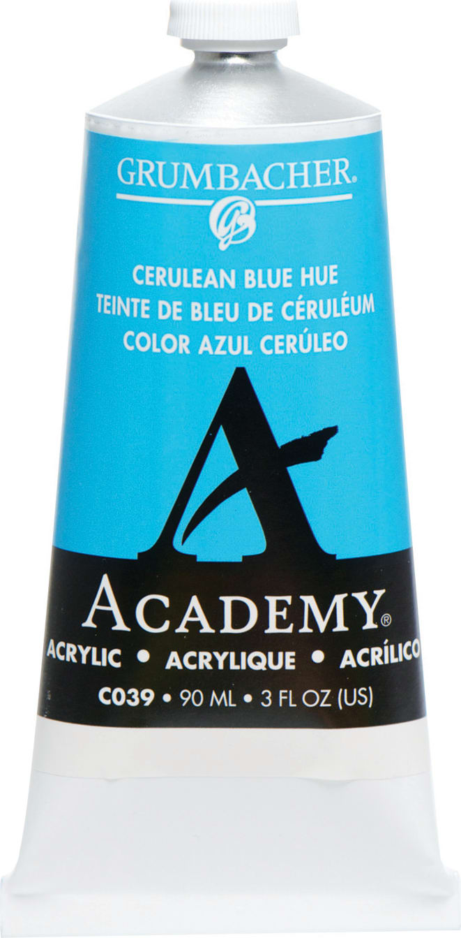 ACADEMY ACRYLIC 90ML CERULEAN BLUE