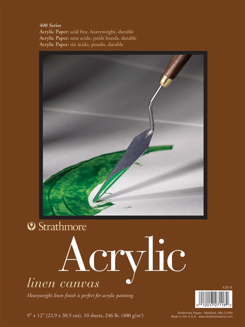 ACRYLIC 400 TAPEBOUND PAD  9X12 10 SHEETS