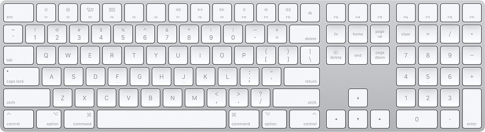 Apple Magic Keyboard with Numeric Keypad Silver- ONLINE ONLY