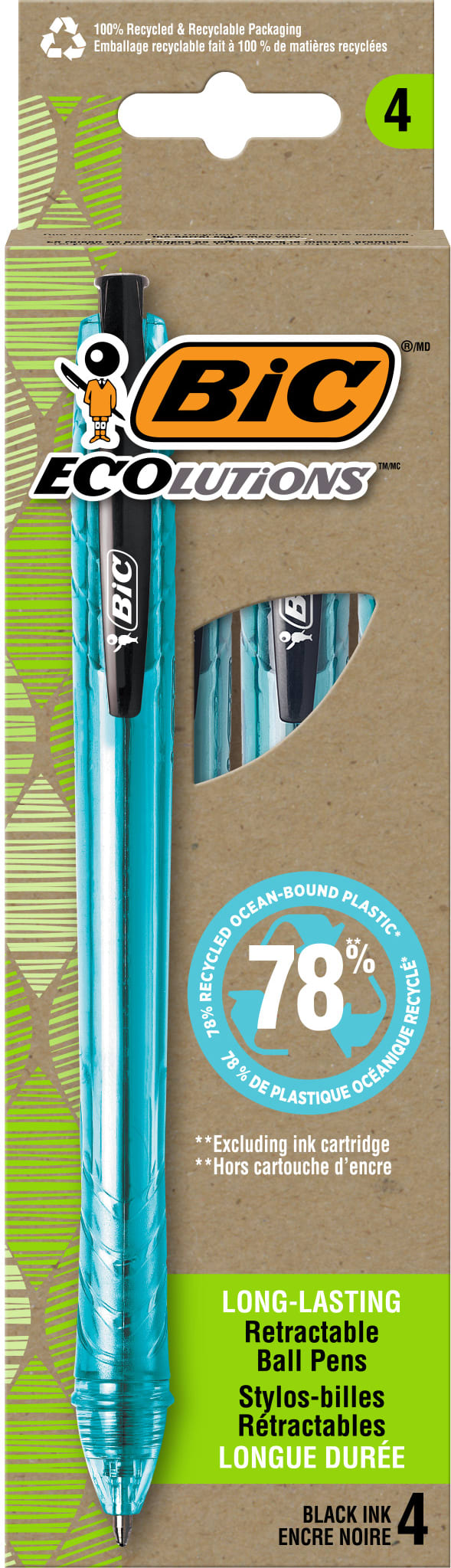 PEN ECOLUTION OCEAN MED BK 4P