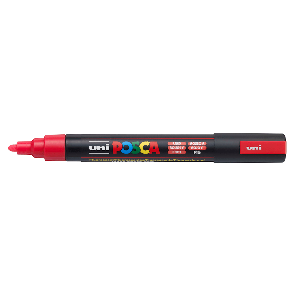 Posca Paint Marker PC-5M Medium Fluorescent Red